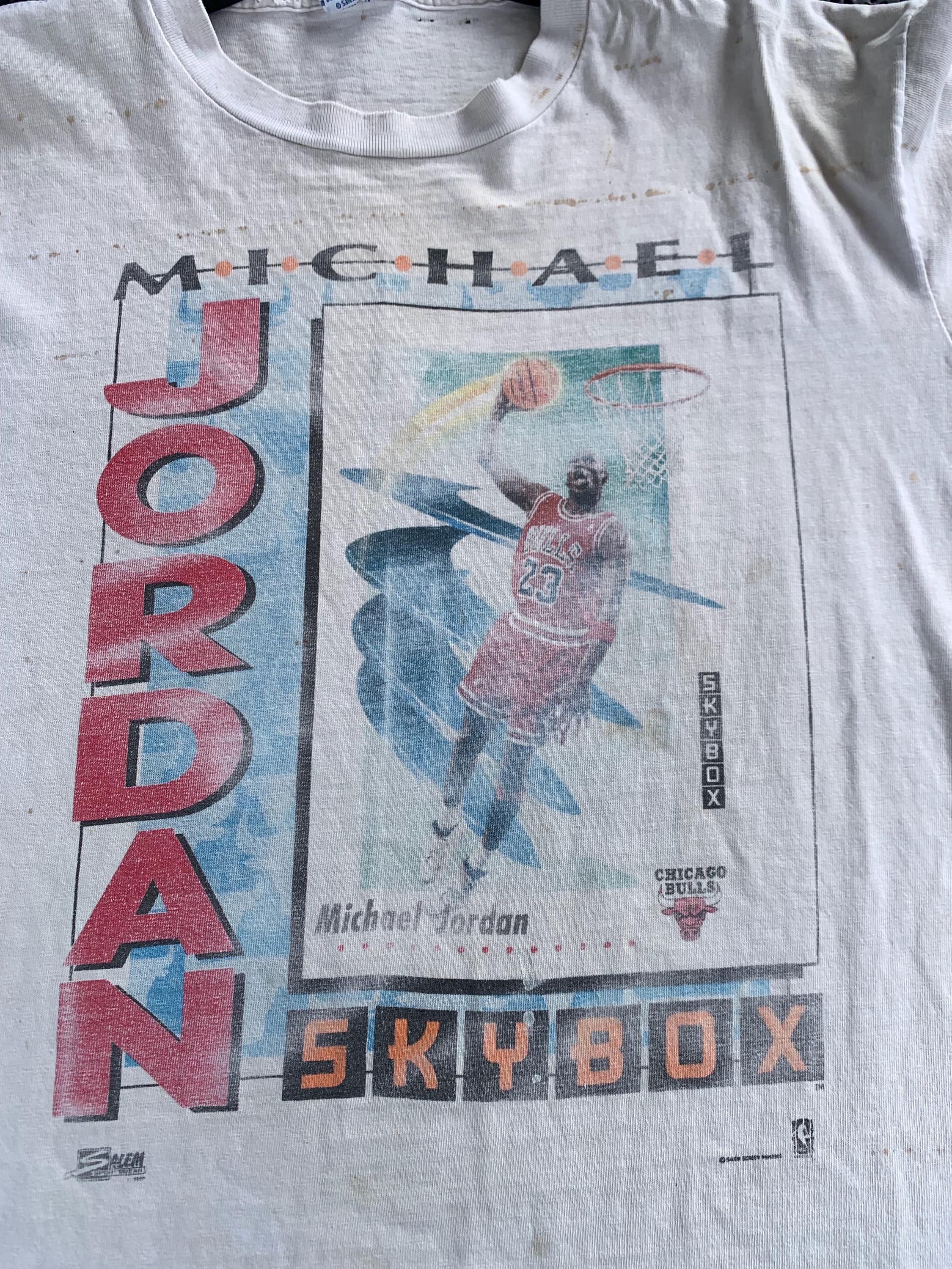 Vintage 1991 Michael Jordan Skybox T-shirt - Chicago Bulls Salem