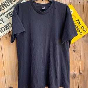 Vintage 90s Black plain T-shirt Mountain Dew vintage tee Size L-XL