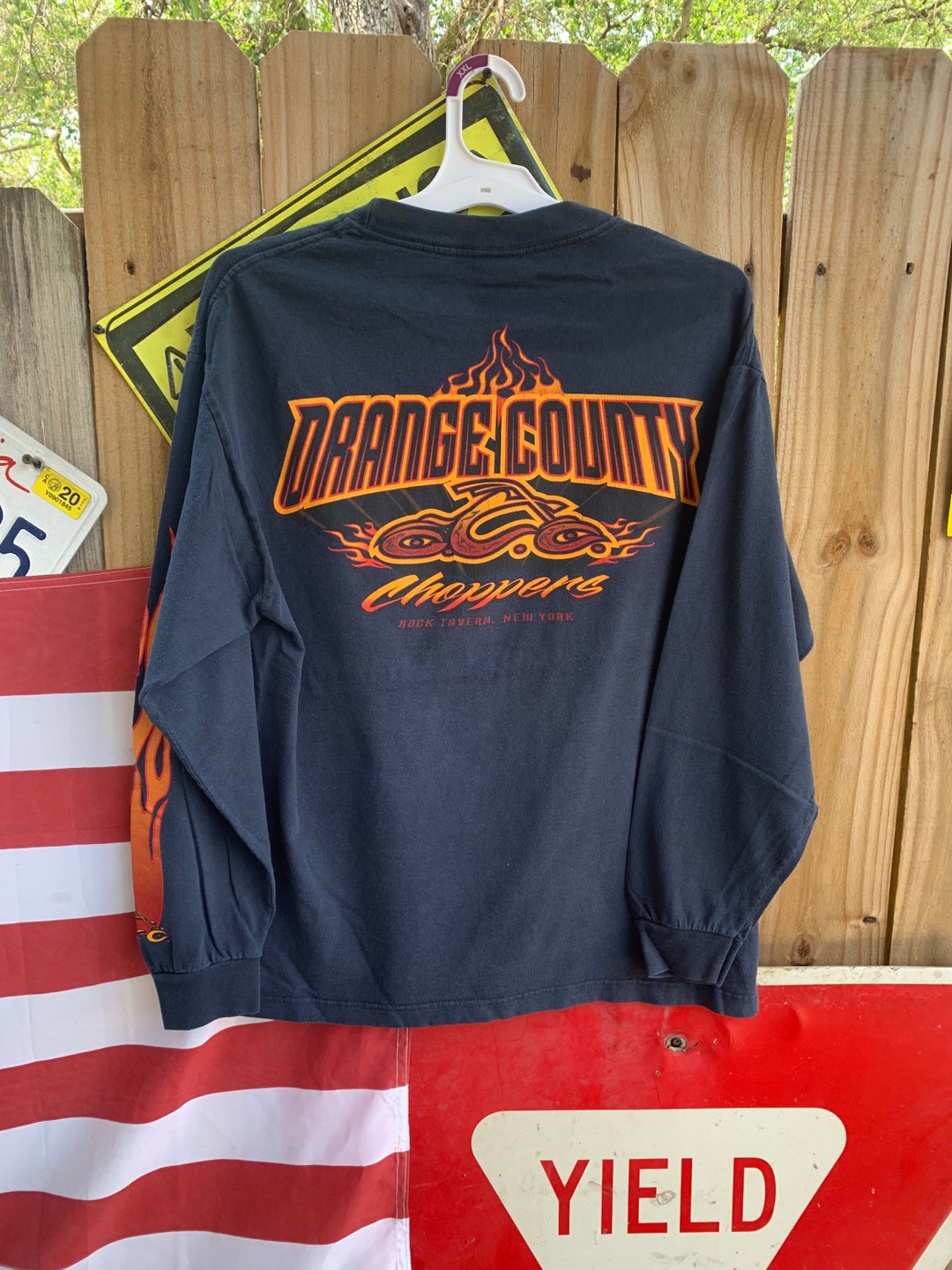 Vintage 90s Orange County Choppers Rock Tavern New York Long Sleeves