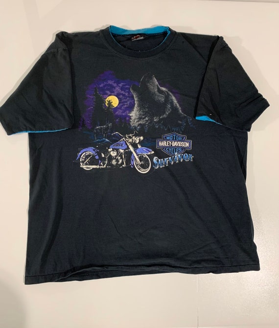 Vintage 90s Harley Davidson Wolf T 
