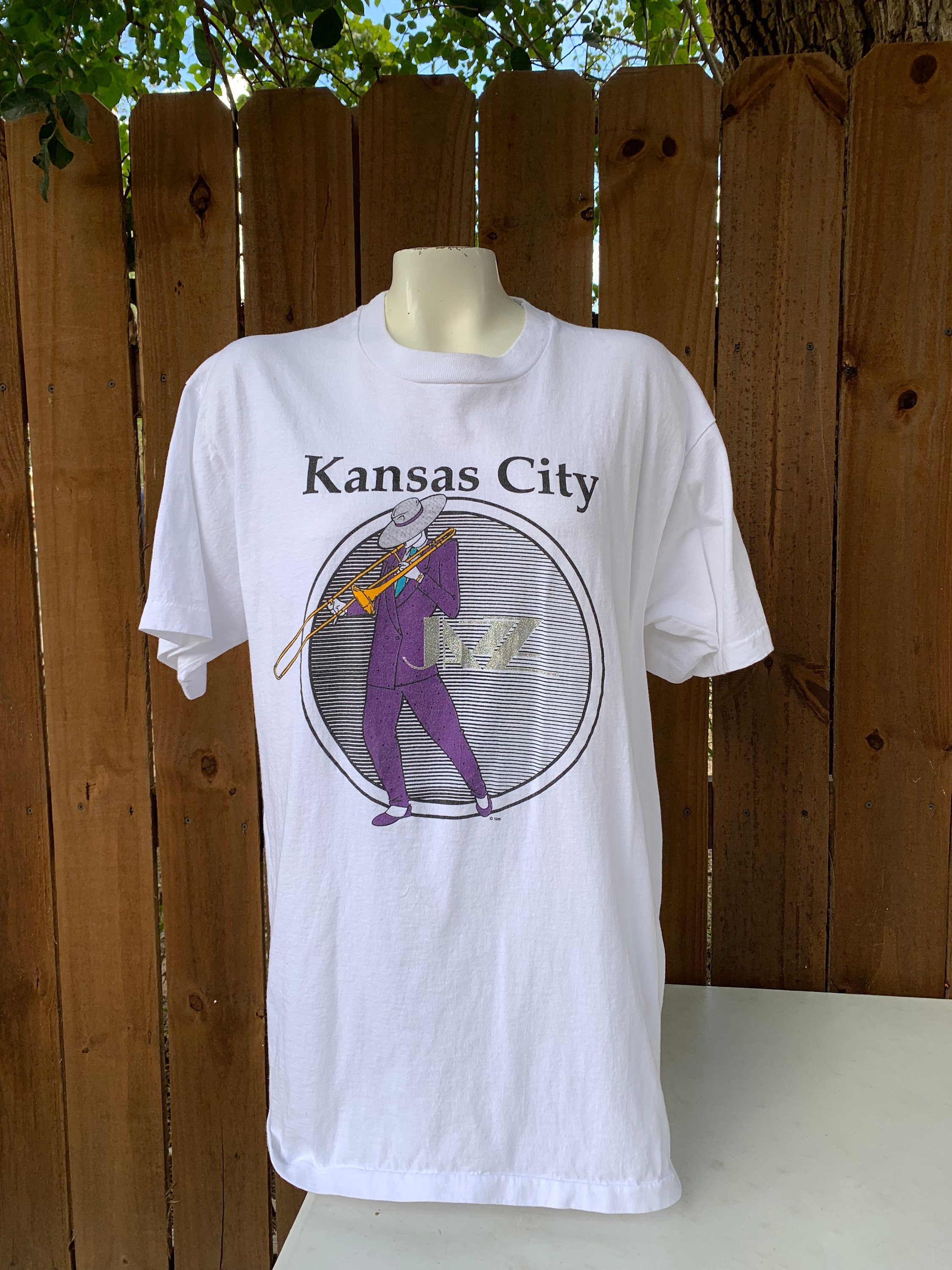 Vintage 1989 Kansas City Jazz T-shirt Size XL - Etsy