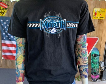 Vintage 00s Mark Martin Number 6 Nascar T-shirt size L