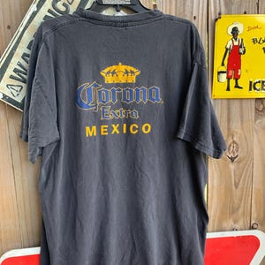 Vintage 90s Black Corona Extra Mexico cotton t-shirt Size 2XL