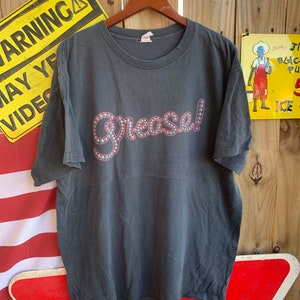 Vintage 1994 Grease Broadway T-shirt - John Travolta & Olivia Newton - Size XL