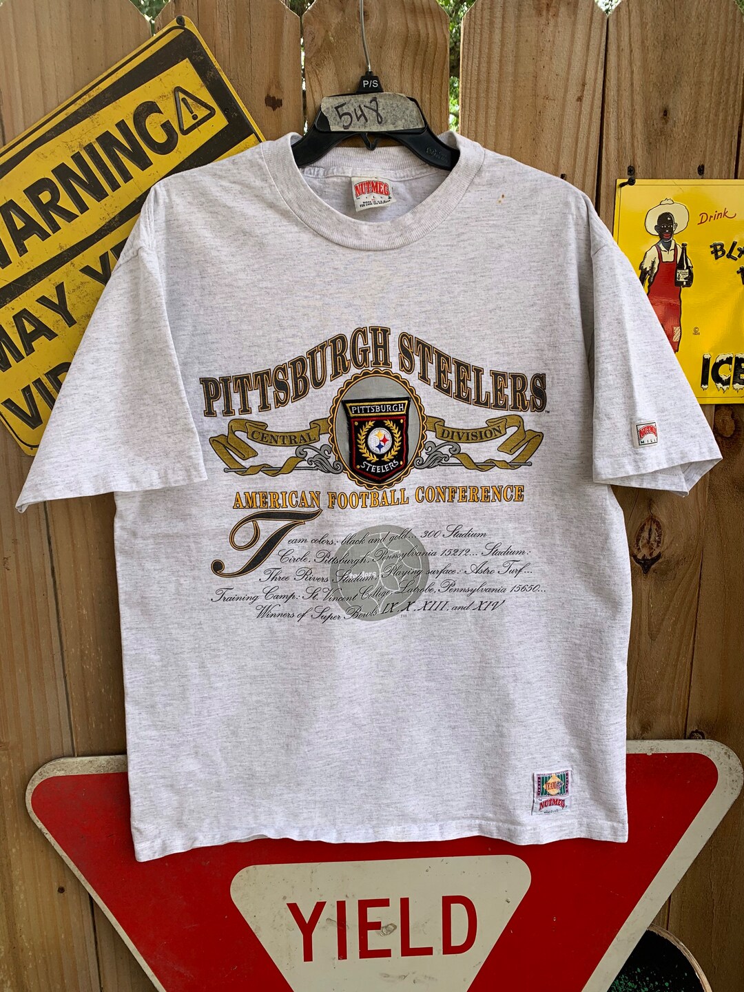 Vintage 90s Pittsburgh Steelers American Football Conference - Etsy