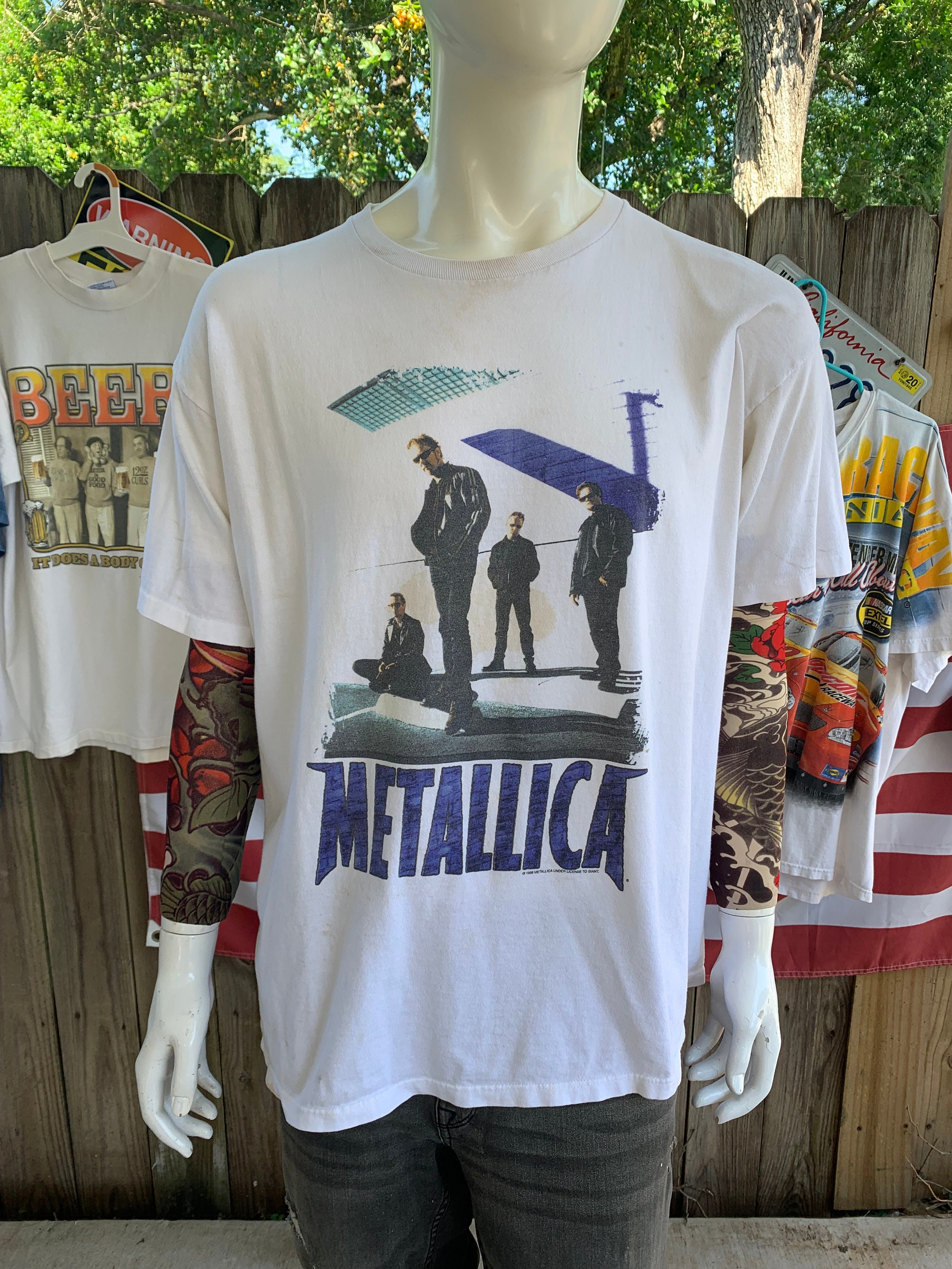 美品】metallica Tシャツ 1995 giant製 USA製 Lサイズ-