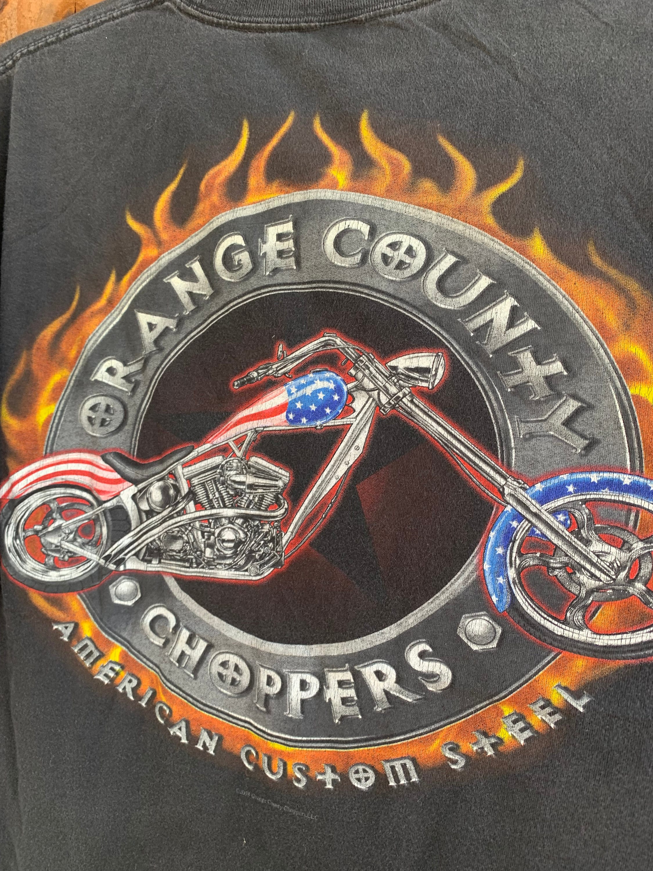 トップス 00's Orange County Choppers L/S Tee Orange County Choppers Wings White Long Sleeve T-Shirt | Zumiez