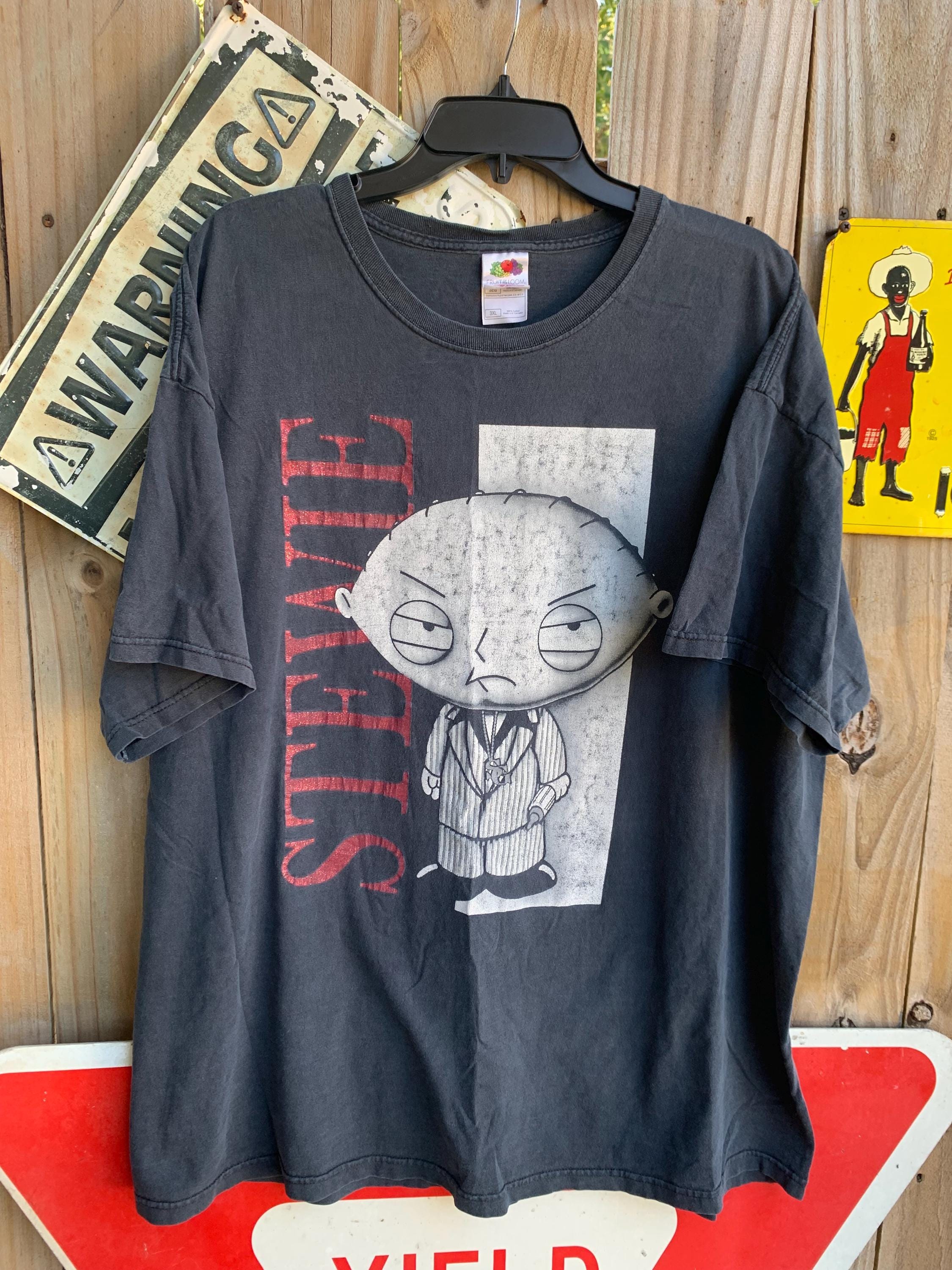 Buy Vintage Stewie Griffin Scarface Black Mens Shirt Y2K Gangster Funny  Faded 3XL Online in India - Etsy, image size:2250x3000
