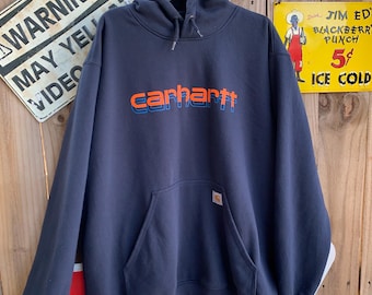 Vintage Carhartt Rain Defender Hoodie Size XXL Loose Fit very soft inside
