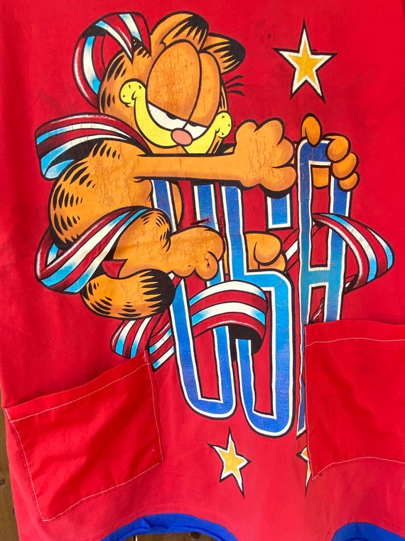 ガーフィールド Tシャツ USA Garfield 90s ヴィンテージ 古着 90s Garfield ガーフィールド BIG フェイス オールオーバー