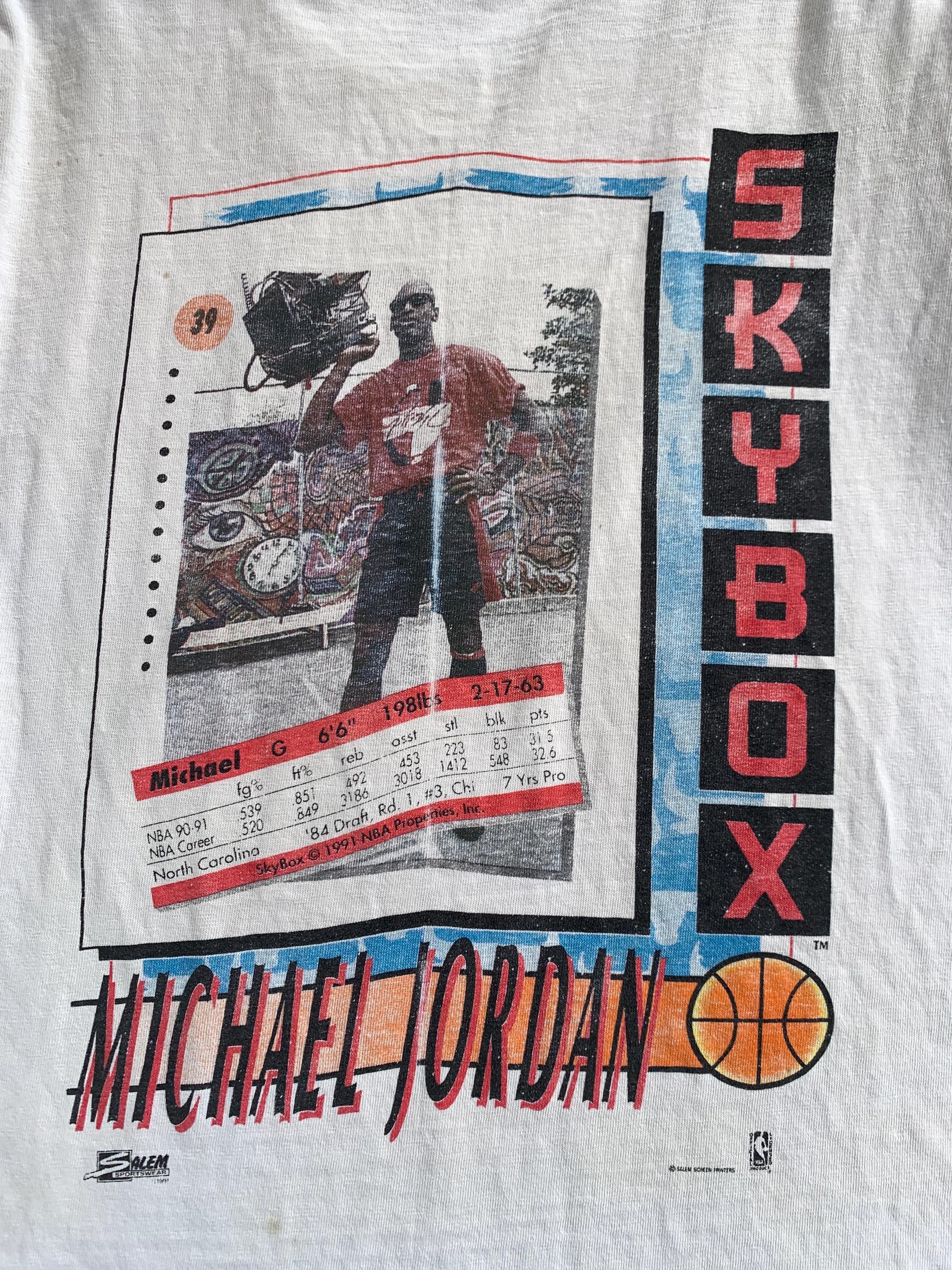 ヴィンテージ 1991年 マイケル・ジョーダン スカイボックス Tシャツ 