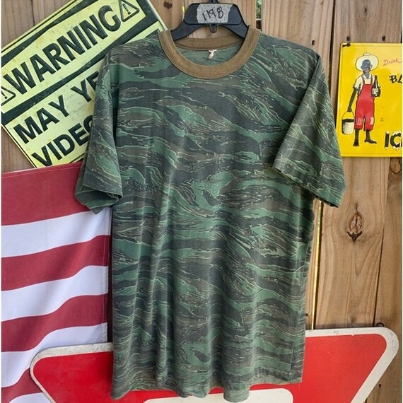 Vintage 70s camouflage shirt - Gem