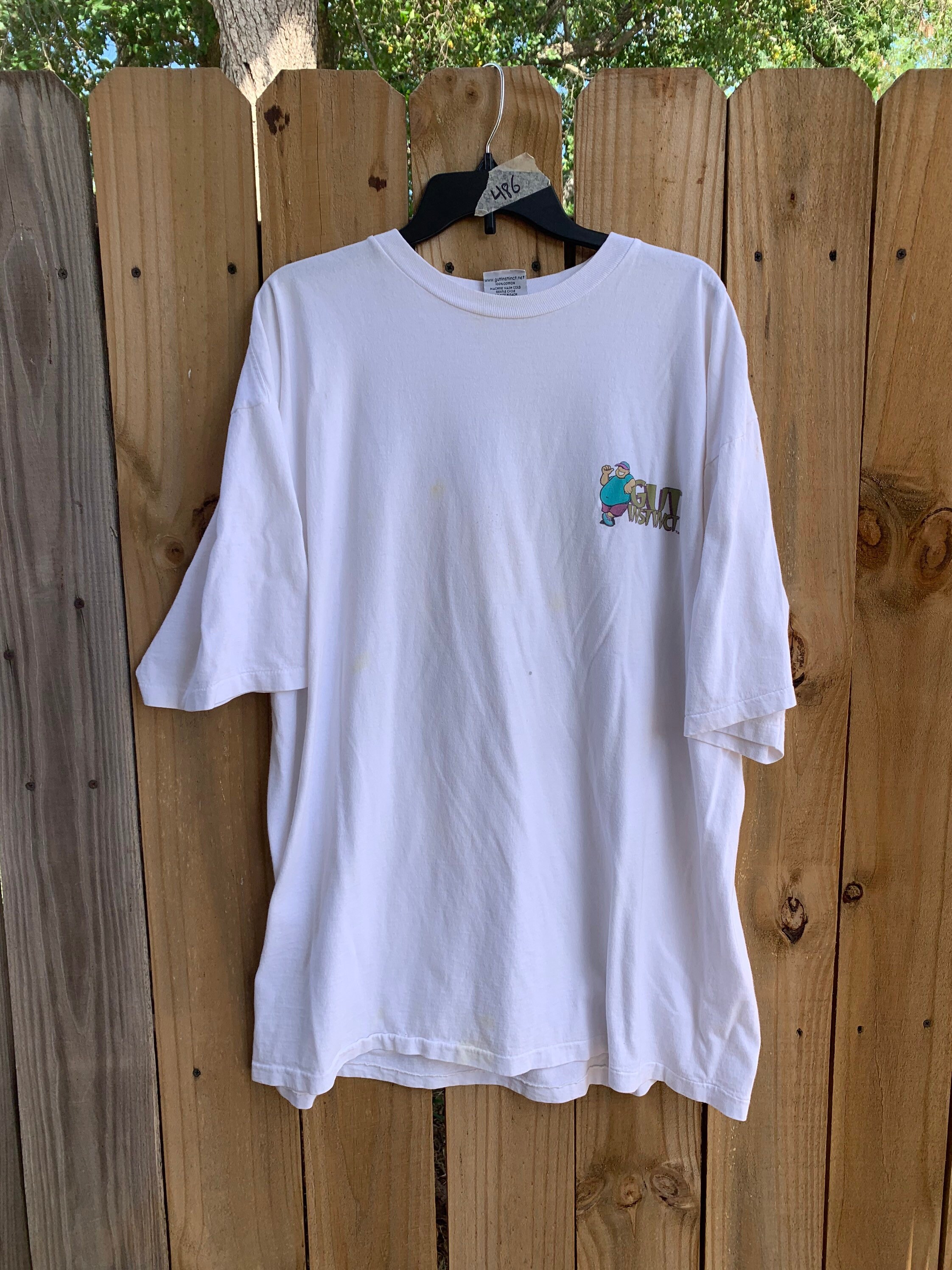 Vintage 90s Gut Instinct Funny T-shirt Size 3XLT - Etsy