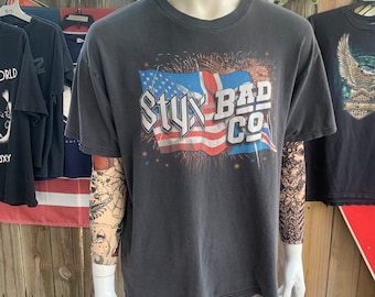 Vintage 2001 Styx Bad Co Concer tour tshirt Size XL