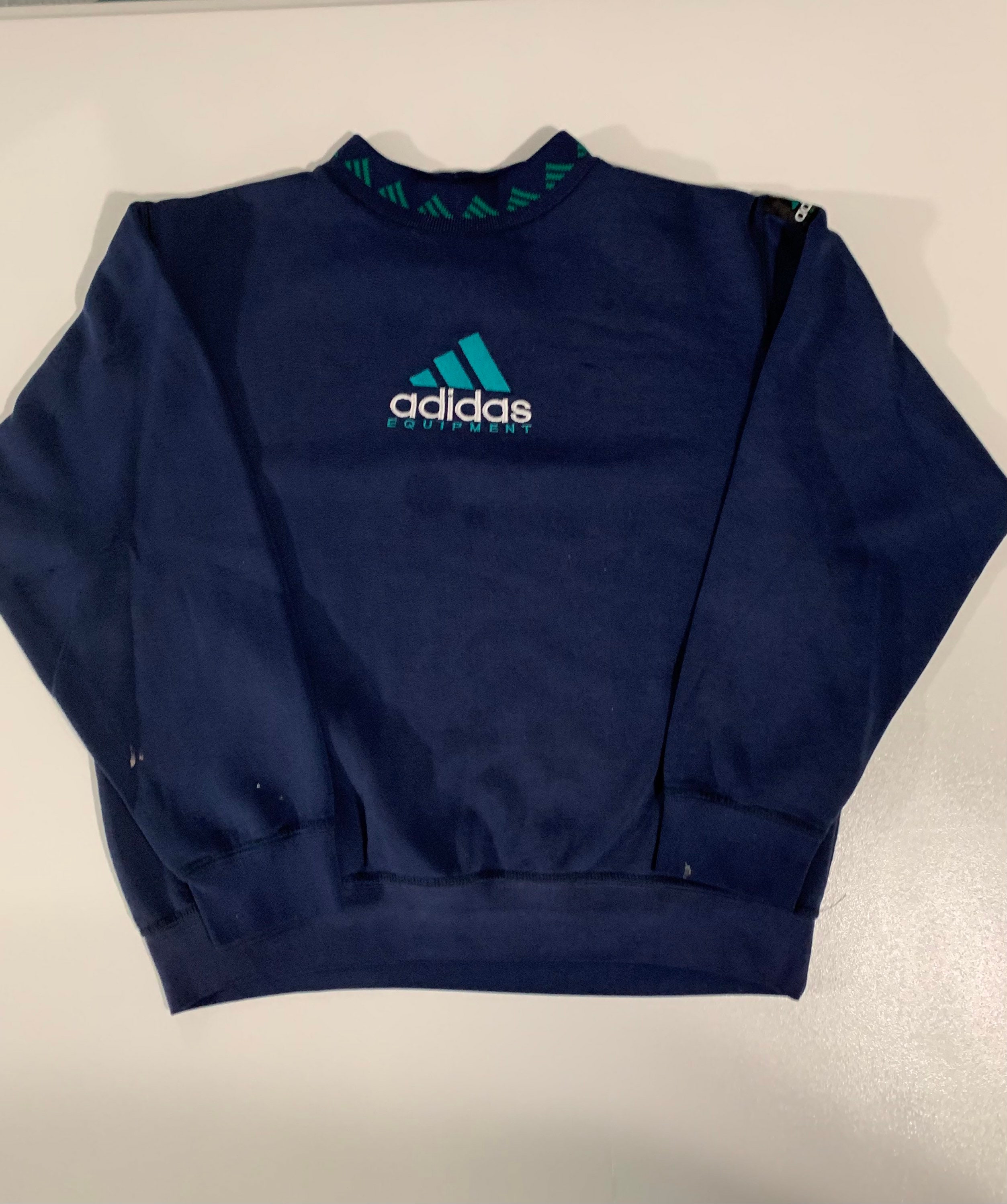 Vintage 90s Adidas Sweatshirt Size L - Etsy