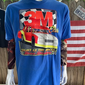 Vintage 1998 3M Club Race Bone Speedway Heavyweight Cotton T-shirt Size XXL