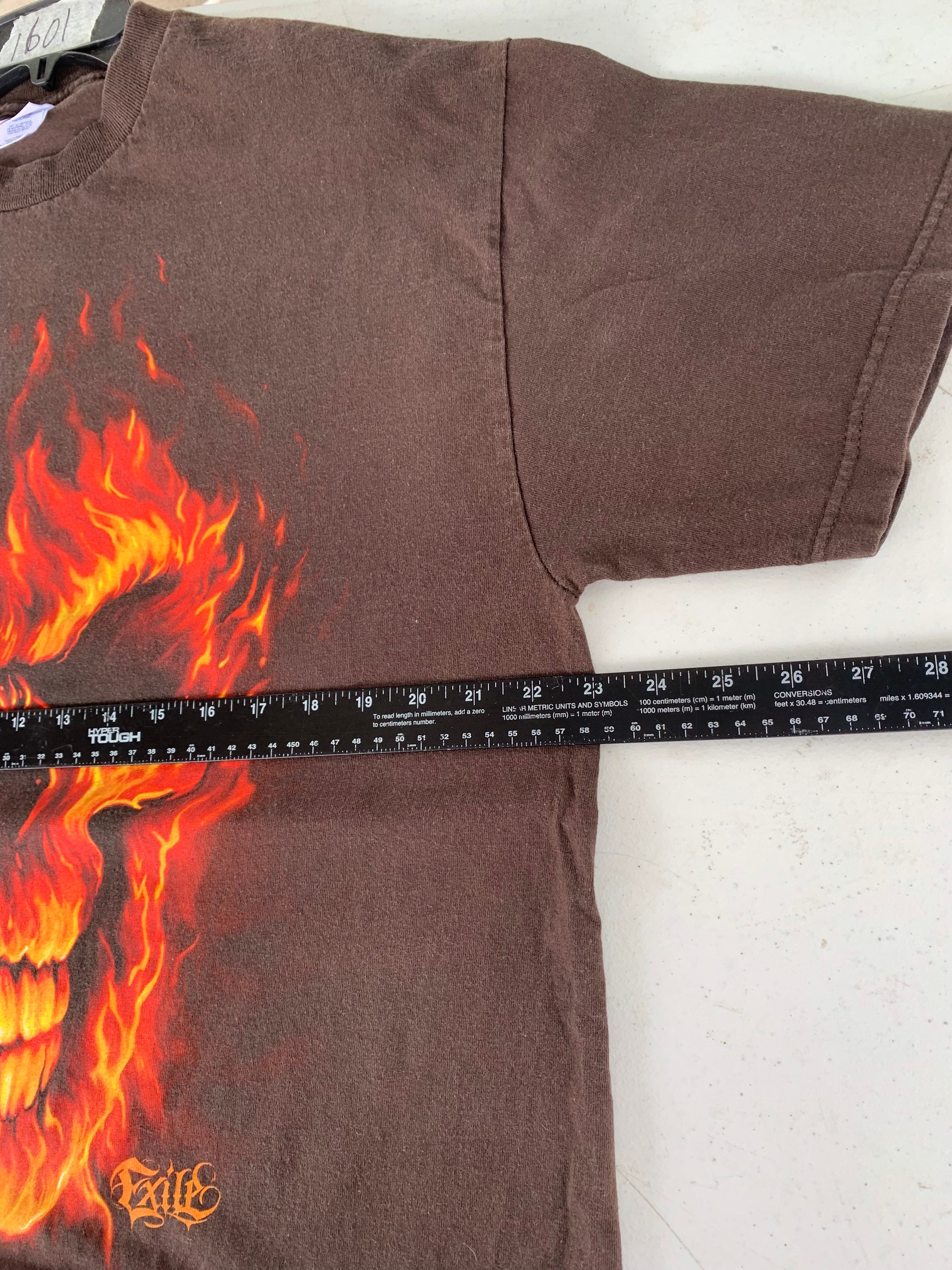 Vintage 90s-00s Exile Fire Skull T-shirt Size XL - Etsy