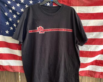 Camiseta negra Ralph Lauren Polo Jeans vintage Y2K talla XL