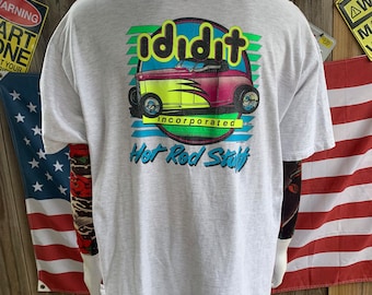 Camiseta vintage Hot Rod I Did it de 1991, talla XXL