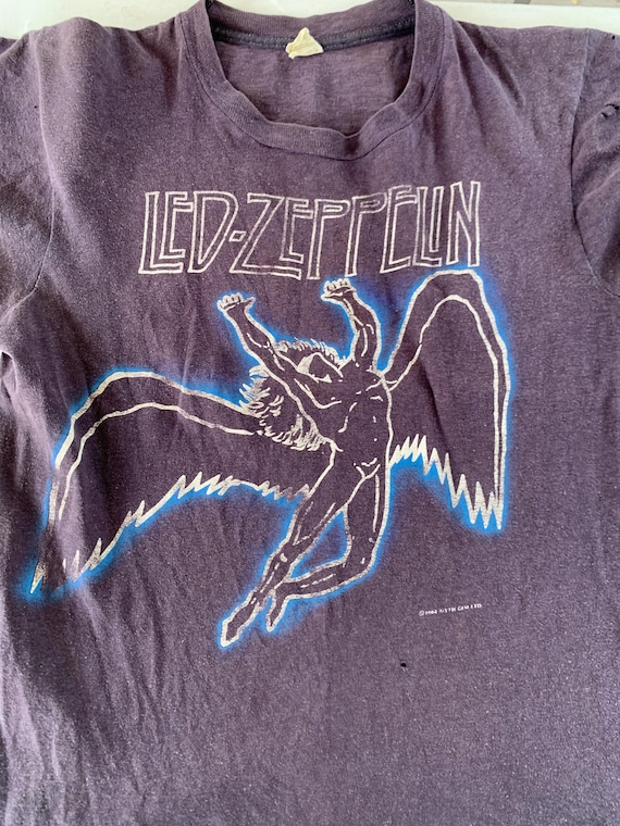 Vintage 1984 Led Zeppelin Concert T-shirt - Single Stitch - Etsy
