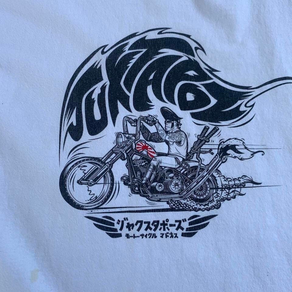 Vintage Y2K Juxtapose Motorcycle Madness T-shirt Size XL San