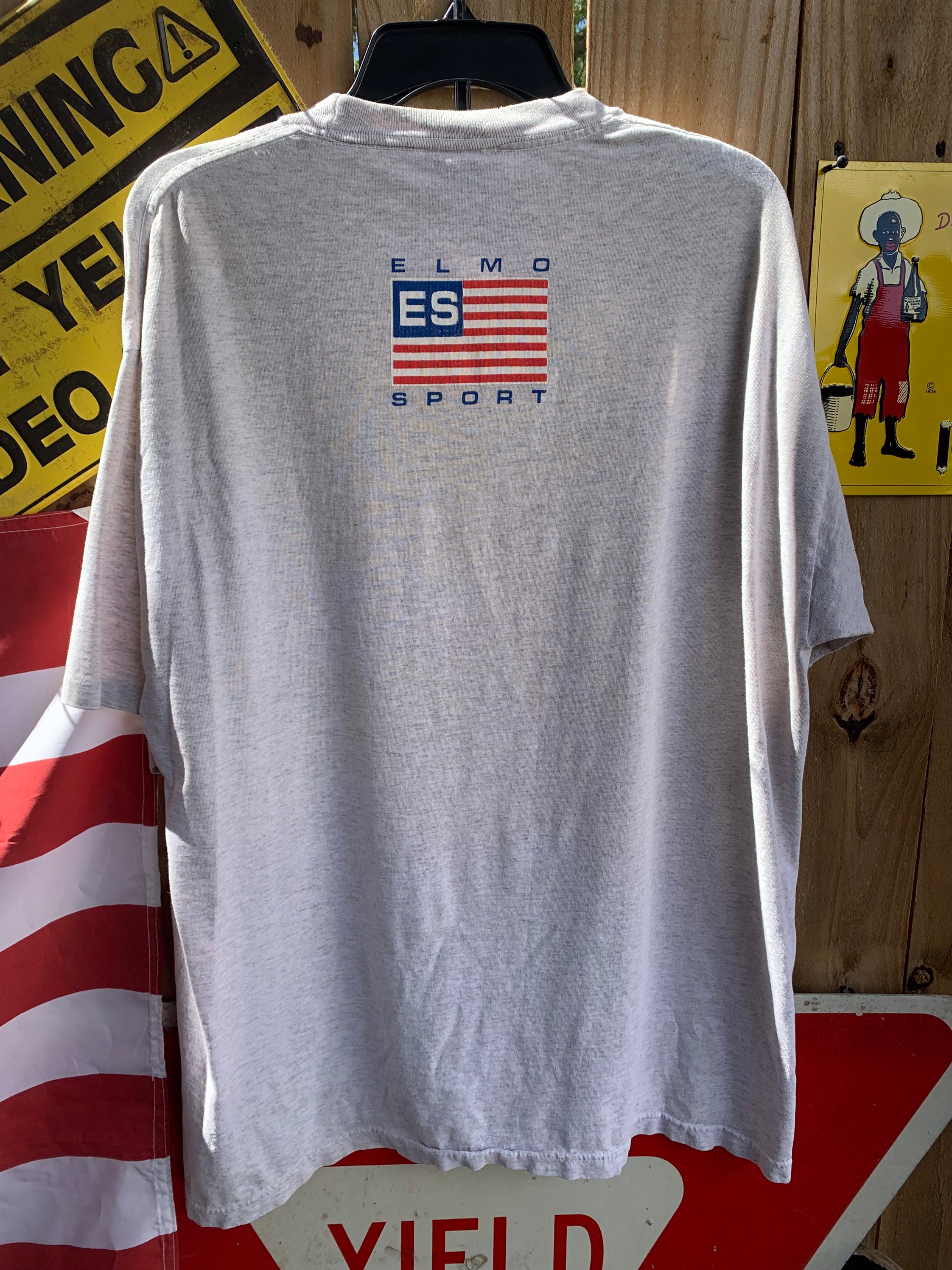 Vintage 90s Elmo Sport Sesame Street T-shirt Size XL - Etsy