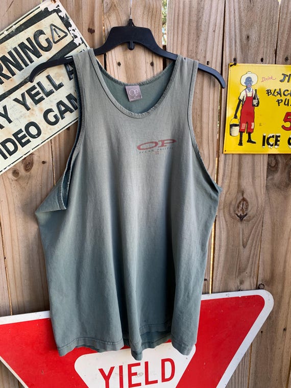 Vintage Ocean Pacific Surfboard Tank Top Size XL Beach