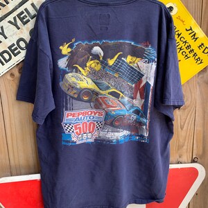 Vintage Y2K NASCAR Racing Tee: Eagle Pepboys Auto 500 - Size 2XL