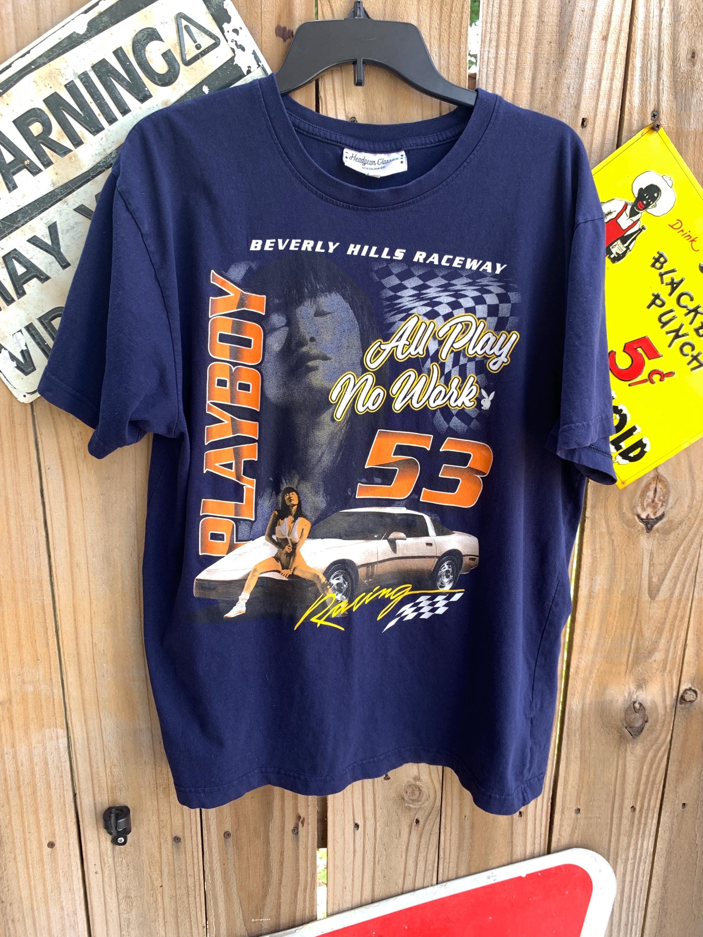Vintage Retro Playboy Beverly Hills Raceway Number 53 Classic