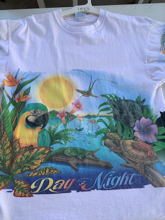 Vintage 90s Caribbean Soul Day to Night All Over Print T-shirt