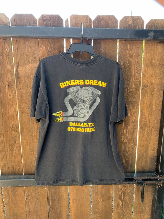 Vintage 90s Bikers Dream T-shirt Size XL Dallas Te