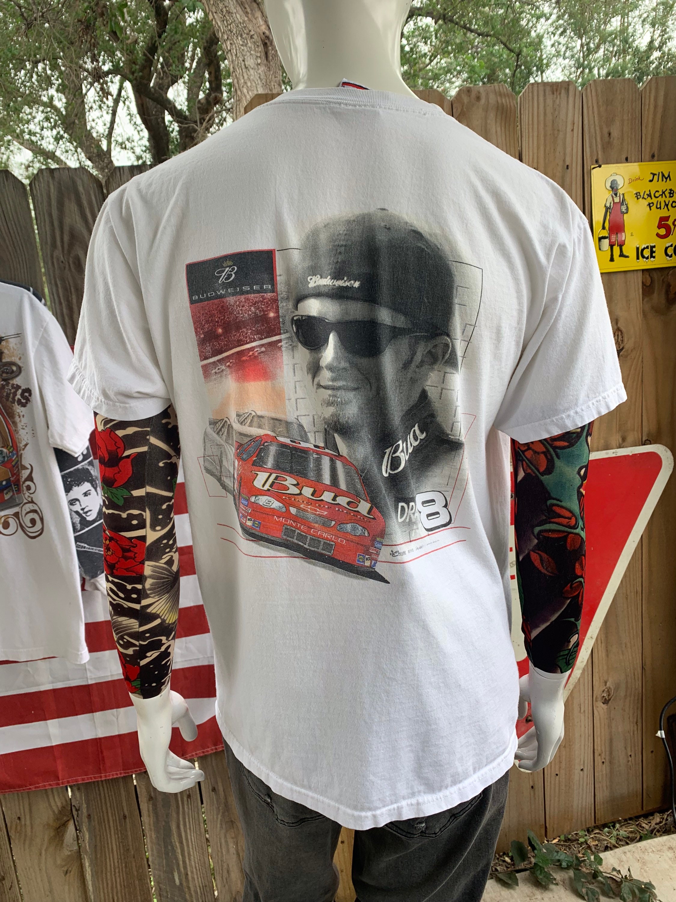 chase 90s 00s dale earnhardt jr Tシャツ 企業物 Vintage 00s Dale Earnhardt Jr Nascar by Chase Authentic T