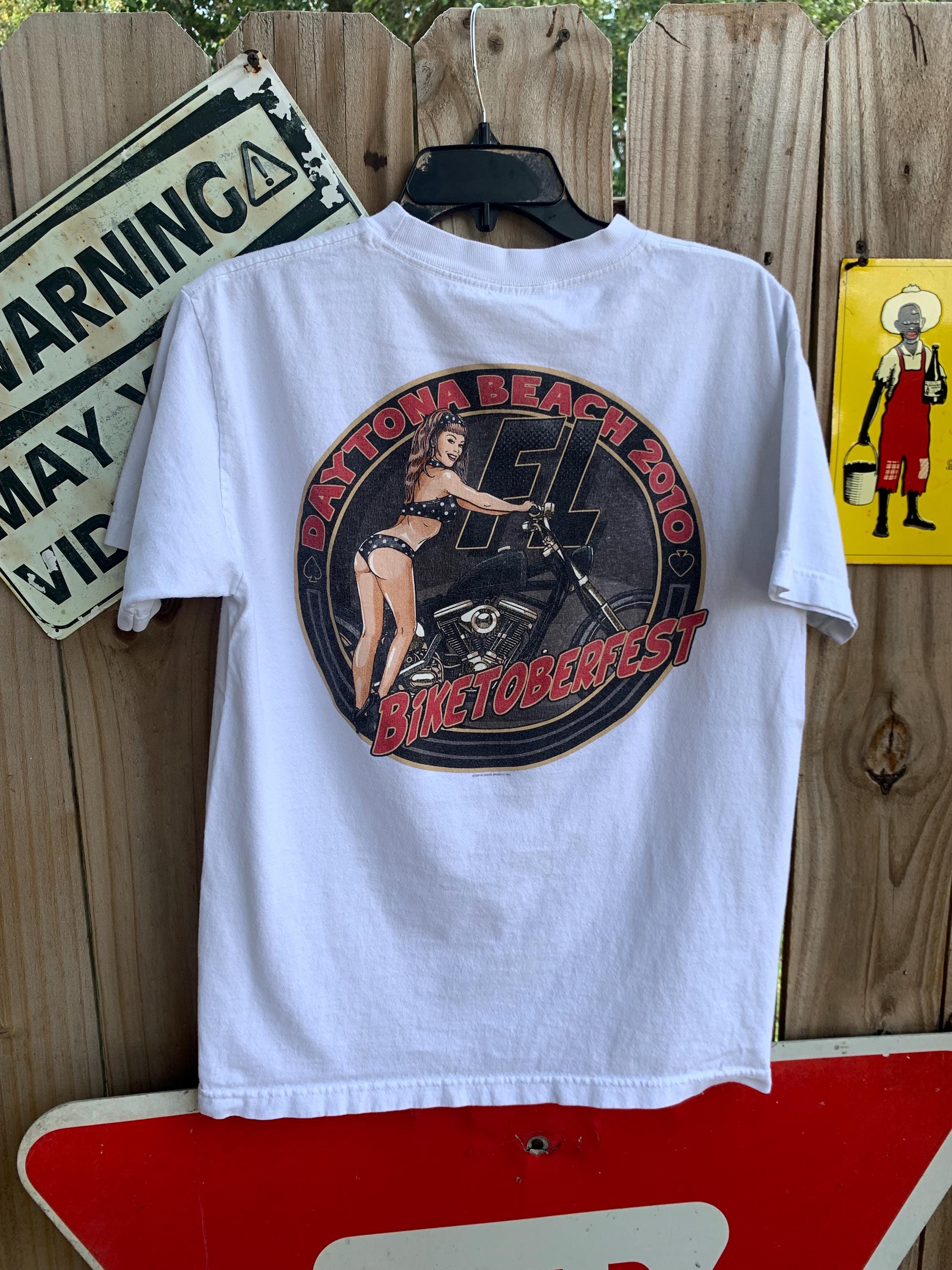 Vintage Daytona Beach Biketoberfest Tshirt Size - Etsy