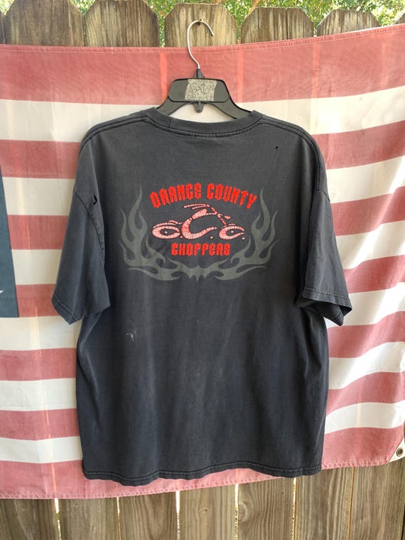 【美品】オレンジカウンティ チョッパーズ Tシャツ バイカー 古着 オレンジ・カウンティ・チョッパーズ 両面プリントTシャツ バイカー