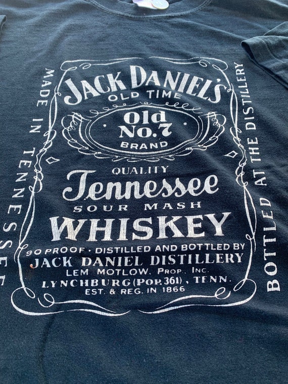 90s True Vintage Jack Daniels Whiskey T-shirt Siz… - image 2