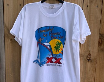Vintage Dos Equis imported Beer T-shirt Size L I completed the Princess Bar Hop!