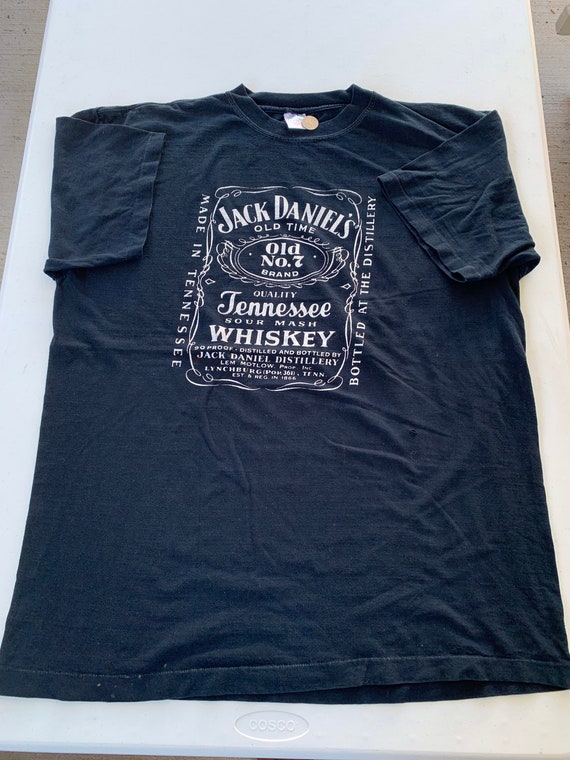 90s True Vintage Jack Daniels Whiskey T-shirt Siz… - image 1