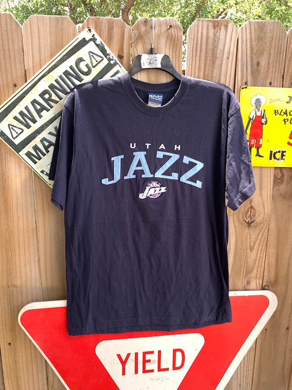 Vintage 90s Utah Jazz Basketball Embroidered T-shirt Size L - Etsy