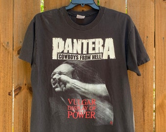Pantera Red Vulgar Display of Power T-shirt - Etsy