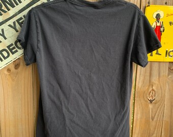 Vintage Y2K Thrasher Magazine Flames Black and Orange Cotton T