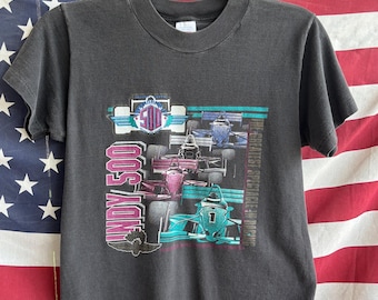 Vintage 1995 Logo 7 Indy 500 Youth T-Shirt (M, 10-12)