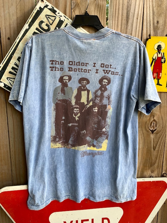 【Tシャツ】Wrangler ラングラー COUNTRY MUSIC【ヴィンテージ　90'S】 Vintage 90s Wrangler T-shirt Size L the Older I Get the Better I