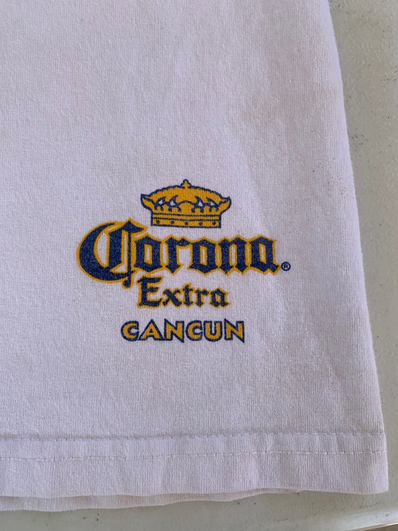 Vintage Y2K Corona Extra Mexican Beer T-shirt Rag… - image 8