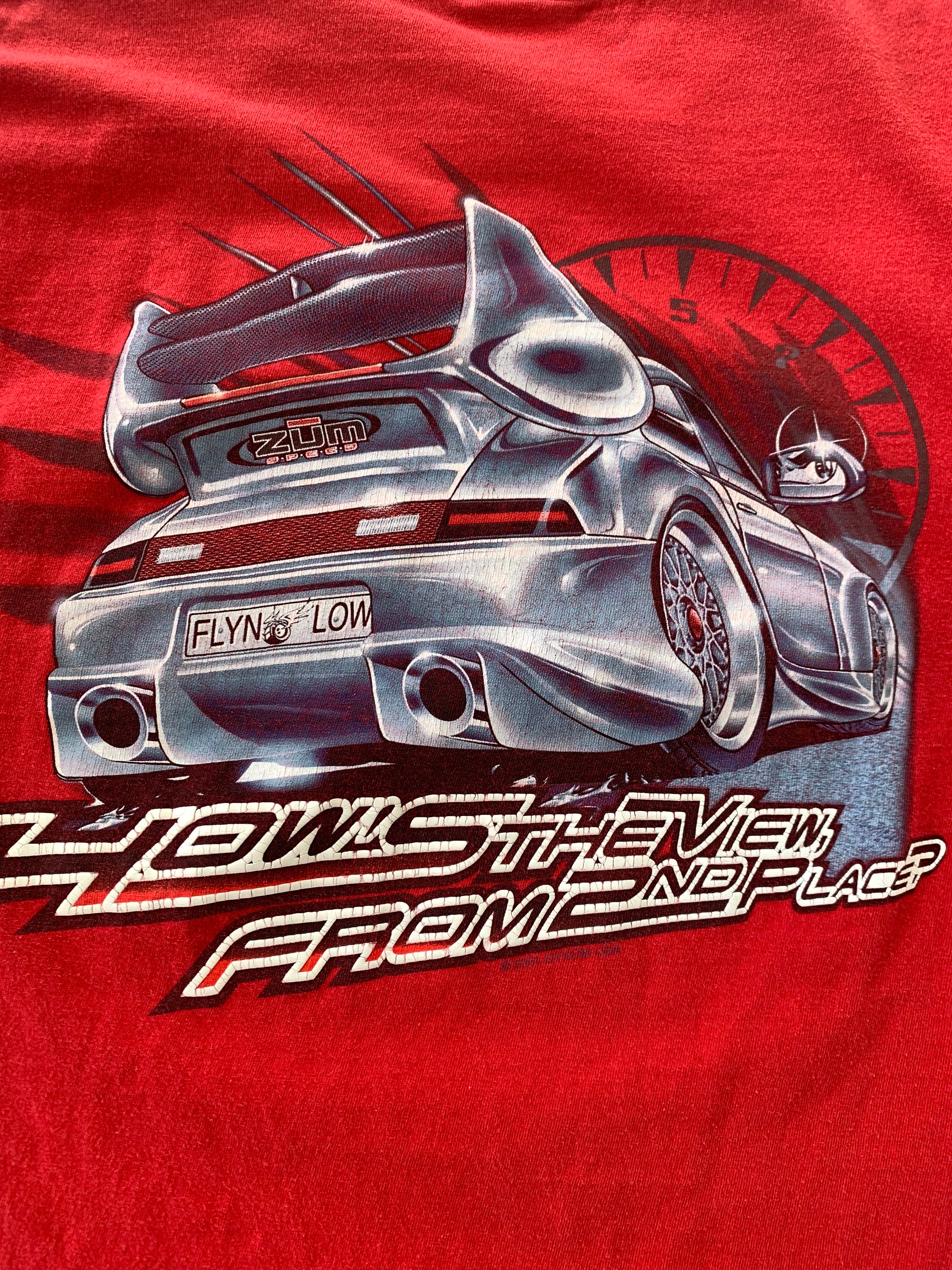ヴィンテージ Y2K Zum スピードレーシング Tシャツ キッズサイズ XL 