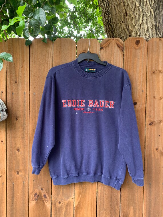 Vintage 90s Eddie Bauer embroidered Sweatshirt si… - image 3
