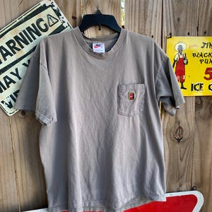 Vintage 90s Nike Embroidered Pocket Tshirt Size L