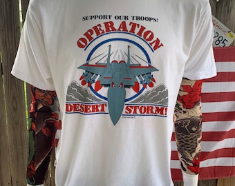 Vintage 80s Operation Desert Storm T-shirt - Size XL