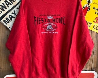 Vintage Y2K Ohio State Buckeyes National Championship Game Fiesta Bowl 2003 crewneck XL sweatshirt