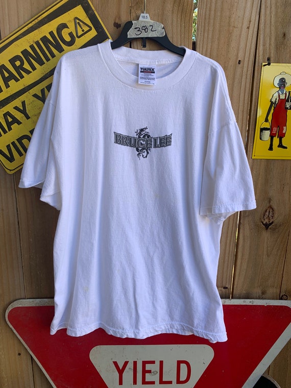 Vintage 90s Bruce Lee T-shirt Size XL By Universa… - image 2