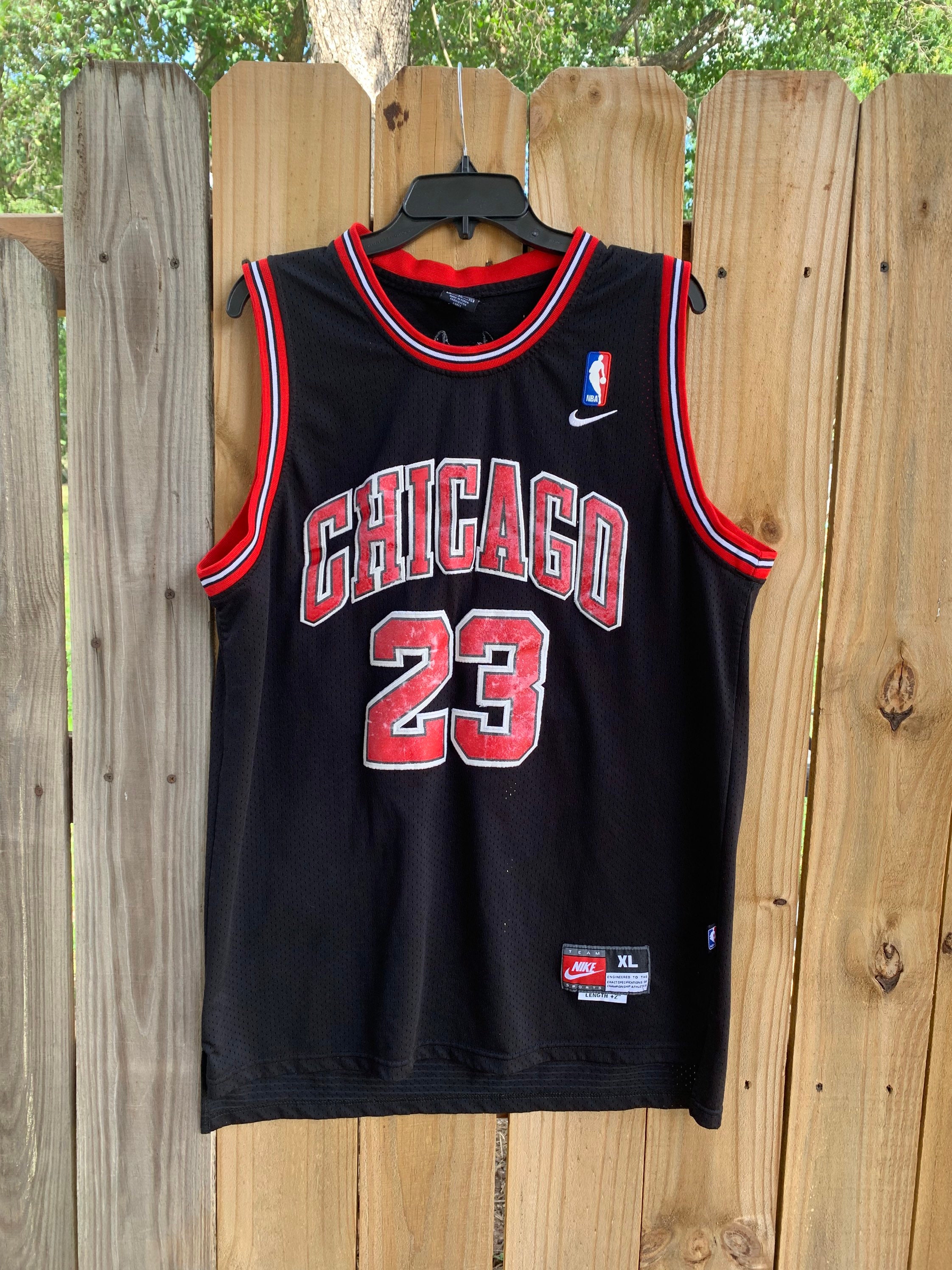 Michael Jordan Cursive Chicago Bulls Jersey Throwback Retro Nike Jersey #23  23